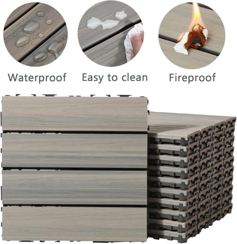 Dalle de sol extérieure clipsable et durable lavable pour protection jardin