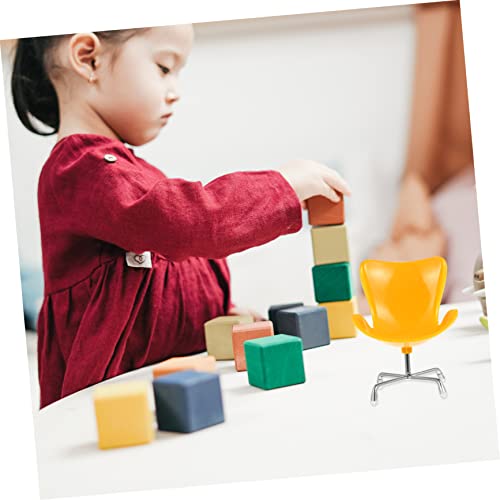 WHAMVOX Cadeira De Poltrona De Mesa Brinquedos Mini Casa De Bonecas Decoração De Metal Cadeira De Ma