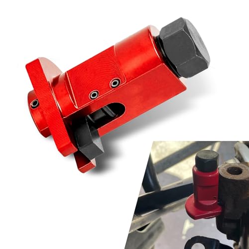 leechio Strut Separator Tool, Car Shock Absorber Sheep Horn Removal Tool, Heavy-Duty Suspension Strut Compressor Strut Spreader Tool, Universal Automotive Repair & Maintenance (Red)