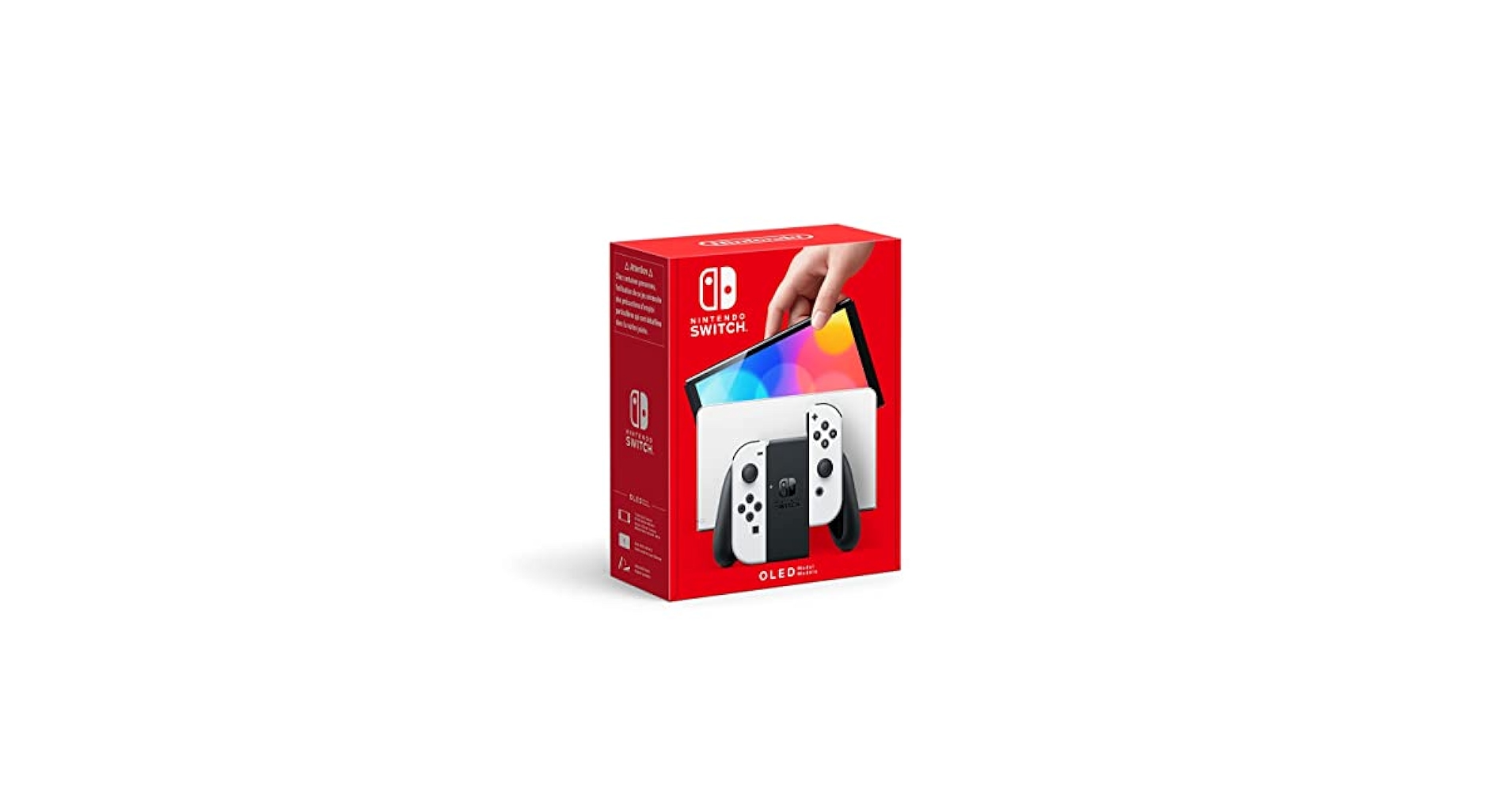 Amazon.com: Nintendo Switch (OLED model) with White Joy-Con