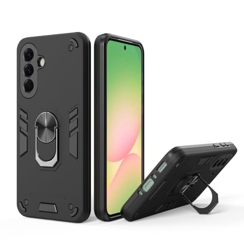 Image of NDCOM for Samsung A56 Back Cover | Premium Protection for A56 Samsung Mobile 5G Back Cover | Shockproof Ring Holder Case
