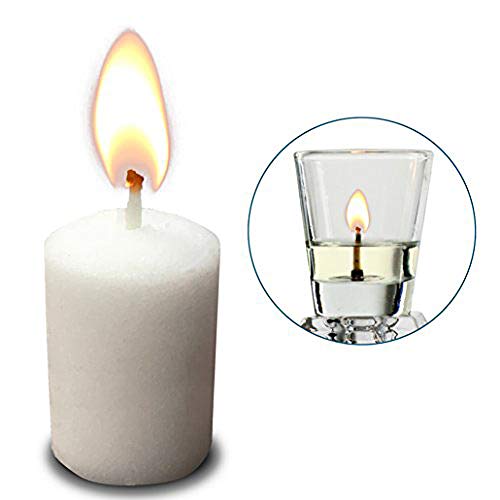 Neironim Glass Shabbos Candle Holders - Premium Quality Clear Votive Cups, Standard Size for Shabbat, Chanukah and Party Decoration (Pack of 12) - Thumbnail 2