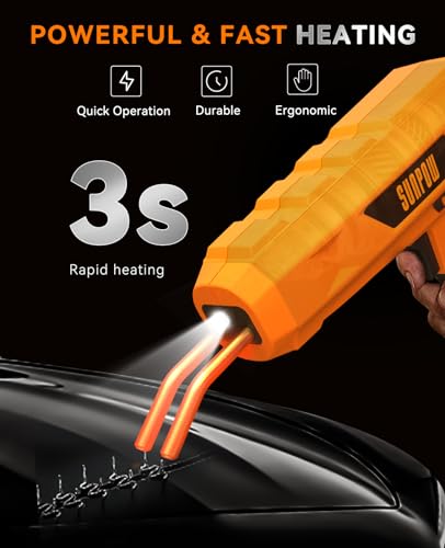 SUNPOW Kit de soldador de plástico automotivo - Pistola de solda de plástico profissional de 100 W,