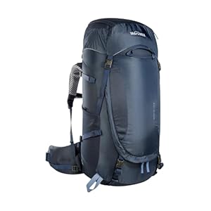 Tatonka Trekkingrucksack Noras 55+10 Women - Ergonomischer, komfortabler Trekking- und Reiserucksack für Frauen mit Frontöffnung und optimaler Lastverteilung - 65 Liter (+10 Liter), navy