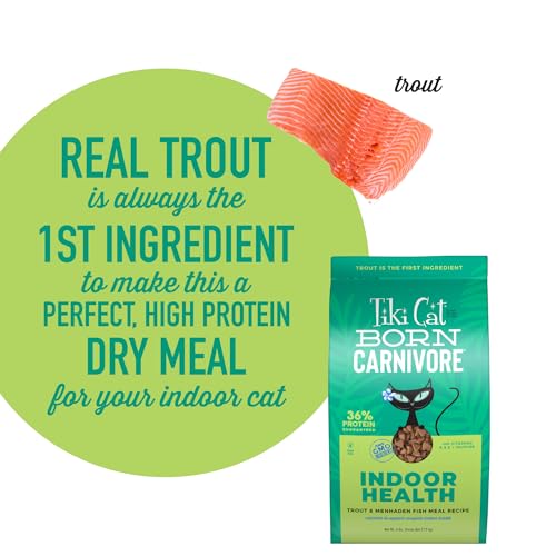 Image of Tiki Cat Born Carnivore Indoor Health, Trout & Menhaden Fish Meal, 6 lbs Bag