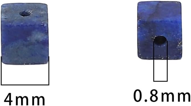 Natural Lapis Lazuli Square Stone Beads 4x4mm 85pcs Cube Loose Semi Gemstone Beads for Jewelry Making Design - Image 5