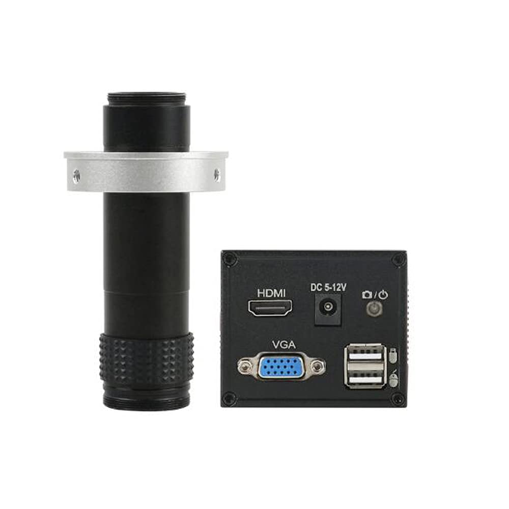 /G Microscopio de Video Digital de medición Industrial 1080P HDMI VGA y Lente de Montura C 120X