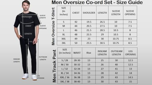 Image of GODFREY Co ord Set For Men Stylish - Cotton Track Suit For Man Summer T Shirt Lower Set