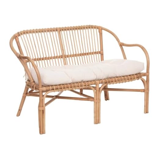 Atmosphera - Banquette 2 Places Neta - rotin et Coton