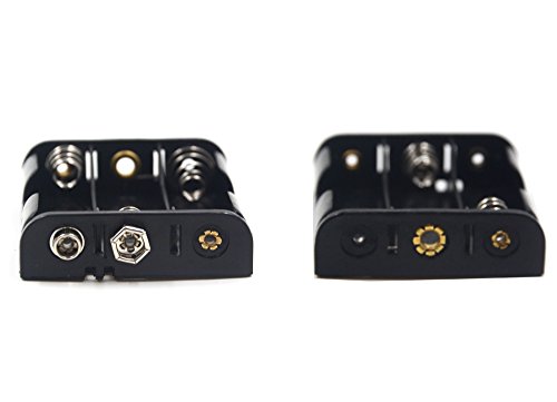 LAMPVPATH 3 Pcs 3 x 1.5V (4.5V) AA Battery Holder Leads with 3 Pcs I Type Snap Connector Plastic Housing - Thumbnail 4