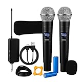 Microfone duplo profissional sem fio de mão para igreja show