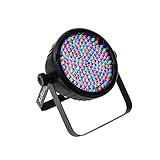 DragonX DJ Stage Lighting LED Par Can Lights | Slim LED 64 Par Can Wash Light | 177 RGB with Amber and White Lights (10mm) | Wedding Uplighting, Event, Stage | DMX512 Compatible