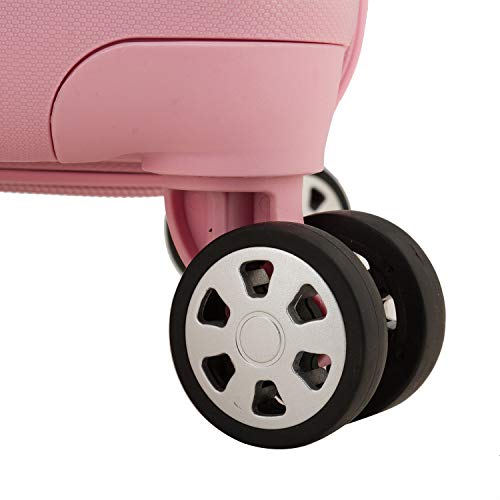 Traveler's Choice Pagosa Indestructible Hardshell Expandable Spinner Luggage, Pink, Carry-On 22-Inch #TOP4