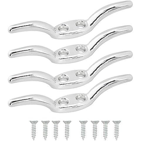 AXLIZER 4PCS Blind Accessories Hooks, Blind Cord Cleat, Blind Cord Safety Kits, Blind Cord Winder Rope Cleat Hook for Blinds and Flagpoles, Boats, Awnings, Tarpaulins Cover