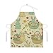 SESLFLKPJK Dog Grooming Wedding Restaurant Kitchen Apron Large Pocket Waterproof Fashion Apron Boys Girls, Easter Rabbit Eggs Art Apron With Roomy Pocket, Easy Care Aprons