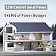 für Ring Solar Panel, 12 W Solar Panel Kamera Ladegerät für Ring für Kamera für Stick Up Cam Akku 2. und 3. Generation IP65 Wasserdicht Verstellbar Wandmontage (Black)