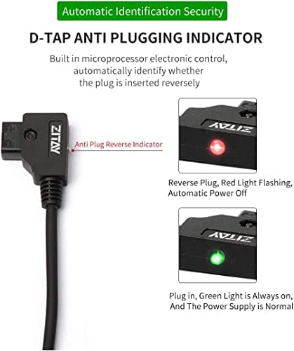 ZITAY D-Tap to NP-F550 Dummy Battery Power Adapter for Sony NP-F550 570 750 NP-F970 Atomos Shinobi Ninja Smallhd Monitor