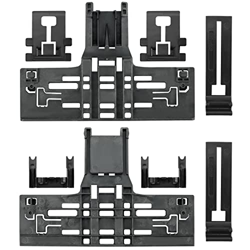   W10546503 Upper Rack Adjuster W10195840 Dishwasher Top Rack Adjuster W10195839 Rack Adjuster W10250160 Arm Clip-Lock (8pcs) -Fit for Ken-more Whirlpool May-tag Dishwasher