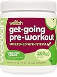 Wellah Get-Going Pre-Workout Drink Mix (Green Apple Flavored, 30 Servings) - with Citrulline Malate and L-Theanine, 200mg of Natural Caffeine & 1000mg of Beta-Alanine