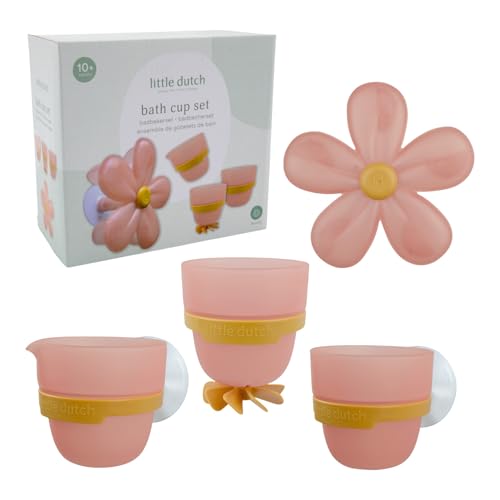 Jouet de bain pour bébé mural Little Dutch rose pour stopper les pleurs