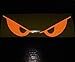 CUSHYSTORE Orange Evil Eyes No Fear Decal Reflective Devil Demon Sticker 6