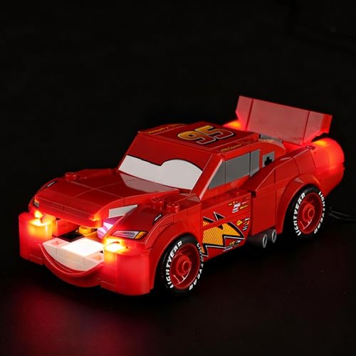 Image of LED Light for Lego 77255 Lightning McQueen Set, Light Kit Compatible with Lego 77255 Building Blocks Model, Not Included The Model Set