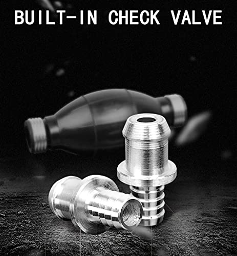 Hand Fuel Line Outboard Primer Bulb Assembly Kit With Connector For Motor Vehicle Marine Boat, 5/16" 8Mm Fuel Line Hose (6.88Ft) #TOP4