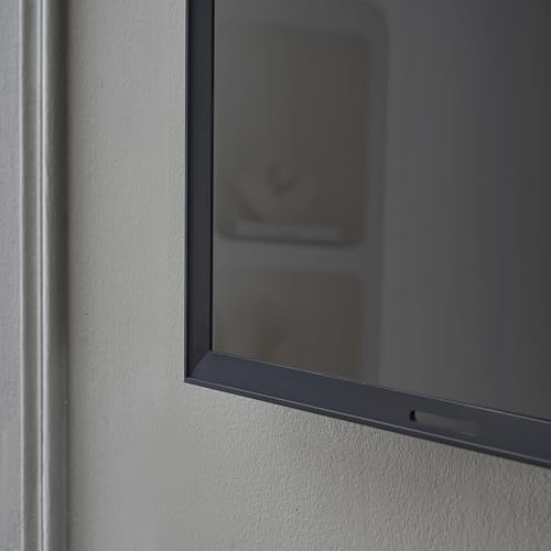 Image of 43-Inch Smart Mirror TV - Black Aluminum Art Frame - 4K UHD Waterproof Display, Elegant Two-in-One TV and Mirror for Bathroom, Home or Commercial Use