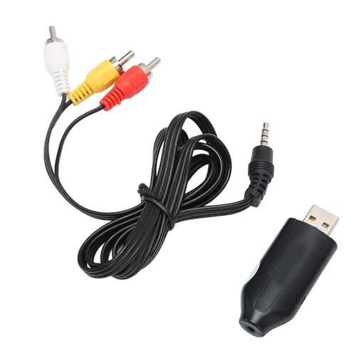 Tarjeta de Captura de Vídeo AV a USB, Compatible con Tarjeta de Captura de Vídeo USB NTSC PAL Profesional Plug and Play para para PC