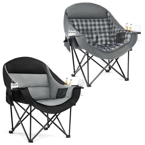 Oversized Camping Chair for Adults - Heavy Duty Outdoor...