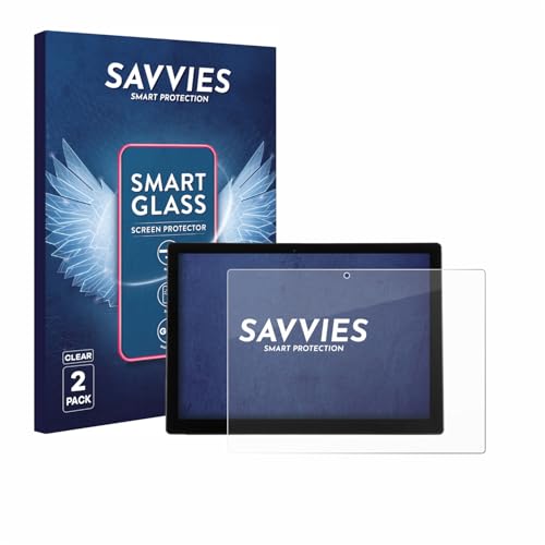 savvies 2 Pièces Protection Écran Verre pour Wortmann Terra Pad 1200V2 12.3 9H Film Protecteur, Film en Verre, Transparent, sans Bulles, Anti-Fingerprint, Anti-Rayures, Verre Trempé