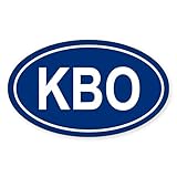CafePress KBO Oval Sticker Oval Bumper Sticker Car Decal