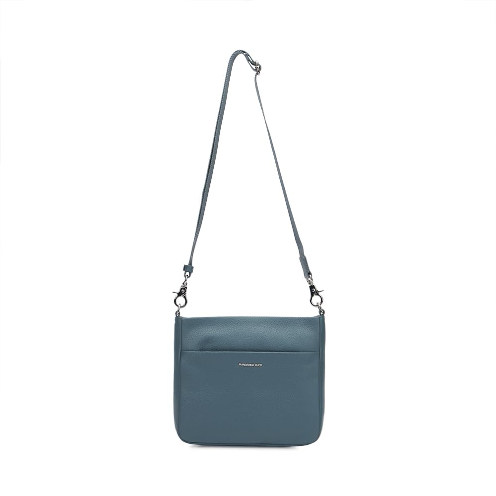 Mandarina Duck Women Mellow Leather Crossover, Iron, Taglia Unica
