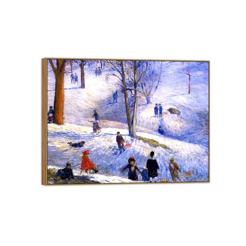 Tableau William Glackens cadre en bois robuste toile haute définition