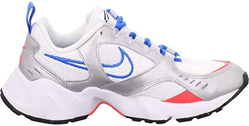 Tênis de corrida feminino Nike, Foto branca multicolorida azul metálico prata 101, 4 M UK