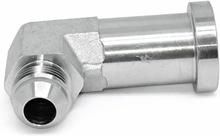 AF 590-32-24 - #32 Male JIC (2-1/2''-12 Threads) X #24 Code 61 Flange (2.375'' Diameter X .315'' Thick) 90 Elbow