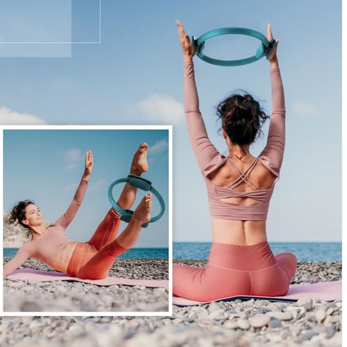 Syhood Anillas Pilates 11.81 Pulgadas Círculo de Yoga Ring Ligero Flexible para Ejercicio Fitness miniatura 6