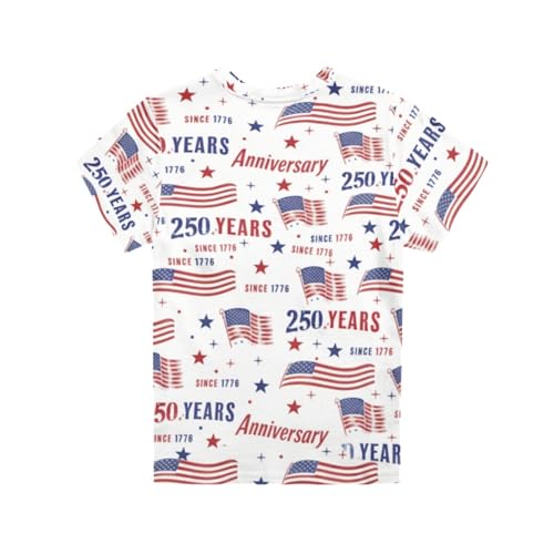 Image of Kids Graphic T-Shirt Boys Girls Novelty Tees Top Short Sleeve Shirts Summer Blouses 3-16