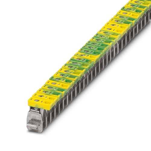 Preisvergleich Produktbild Phoenix Contact AKG Polyamid Verbindungsklemme Grün / Gelb, Schraubanschluss 14 6 AWG / 76A, Packung a 50 Stück