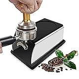 Picture of Yosoo Stainless Steel Coffee Tamper Stand, Coffee Powder Maker Rack Silicone Tamping Mat, Coffee Tampers Tool Accessory, Black