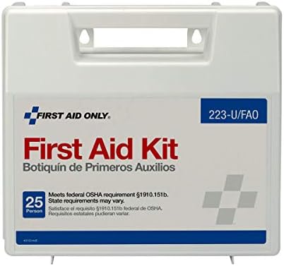 First Aid Only 223-U 25 Person Bulk First Aid Kit, 106-Piece Kit, White