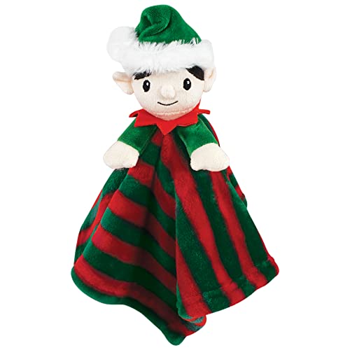 Image of Hudson Baby Unisex Baby Animal Face Security Blanket, Elf, One Size