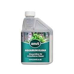 Envii Aquarium Klear – Natürlicher Wasserklärer für Süßwasseraquarien – Entfernt Grünes Wasser, Verbessert die Wasserklärung, Sicher für Fische und Pflanzen – 500ml Flasche Behandelt 4000 Liter