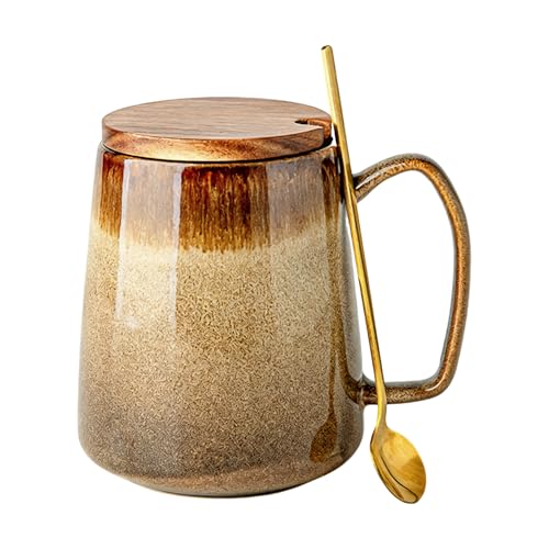 Tazze da caffè in ceramica smaltata Raku con design ergonomico affusolato per casa e ufficio, capacità 350 ml, tazza Raku Luminousness