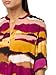 Calvin Klein Women's Sportswear Blouse,Ochre Multi,S