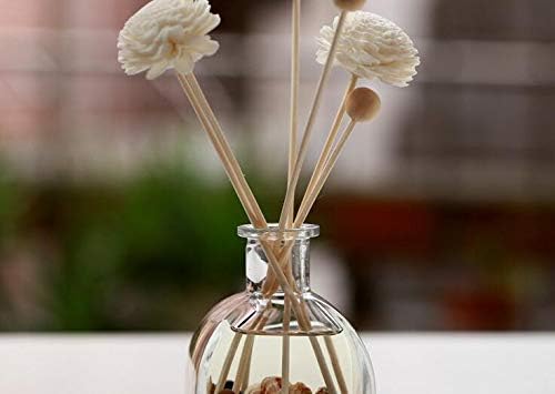 ガラスディフューザーボトル 1本 空のクリアアロマセラピーディフューザーガラスボトル 詰め替え可能 旅行用サンプルパッキングコンテナ