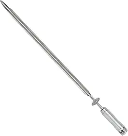 Espeto ESPADA Giratório, Inox, 65cm, Artinox Grill - Cabo Revestido em Alumínio