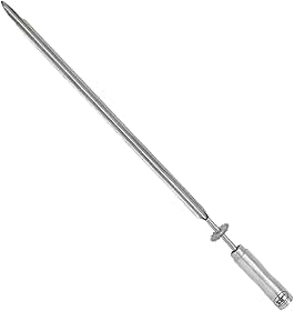 Espeto ESPADA Giratório, Inox, 65cm, Artinox Grill - Cabo Revestido em Alumínio