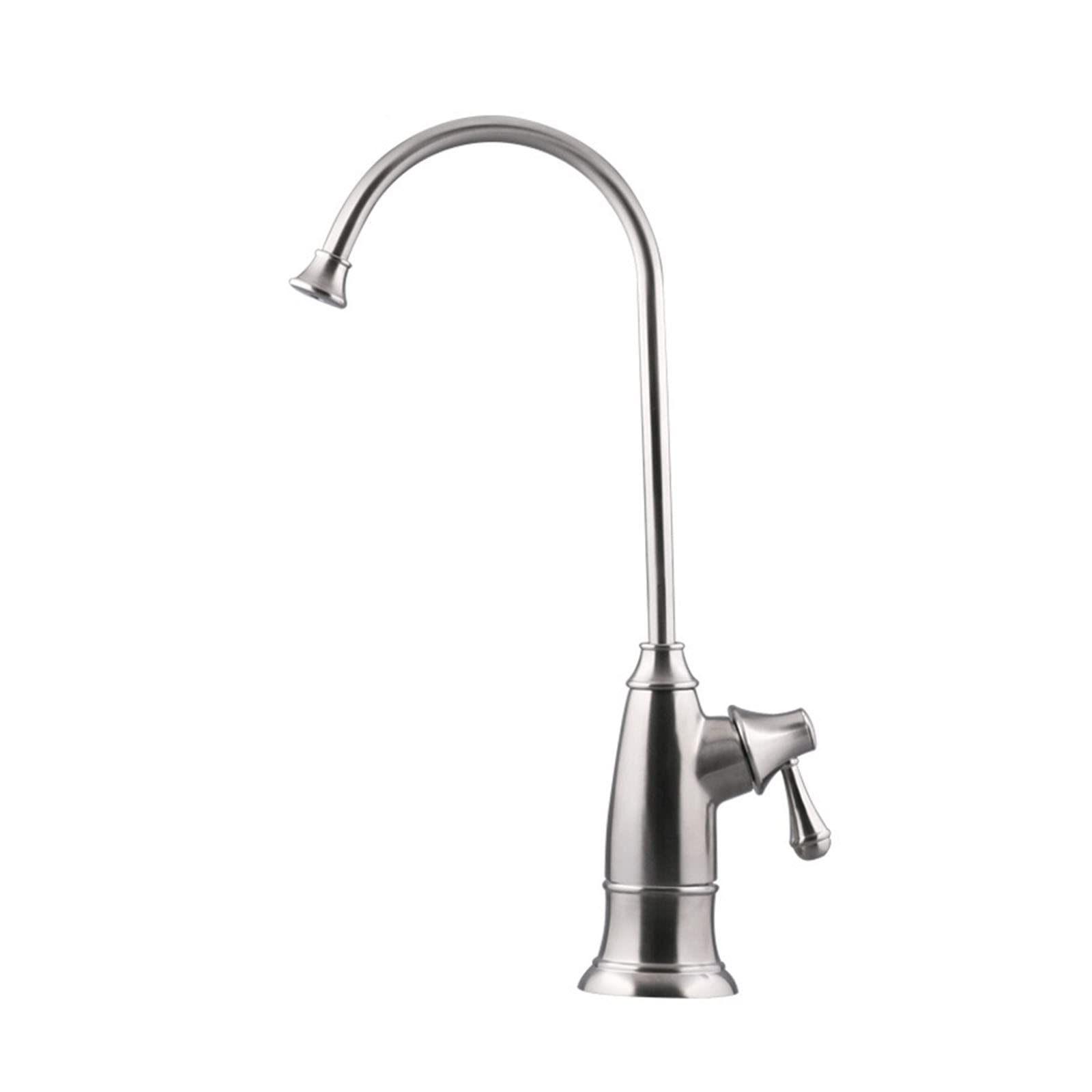 Lmysxaoz Black Kitchen Faucet, Drinking Water Faucet Brushed Stainless Steel Filter For Sink