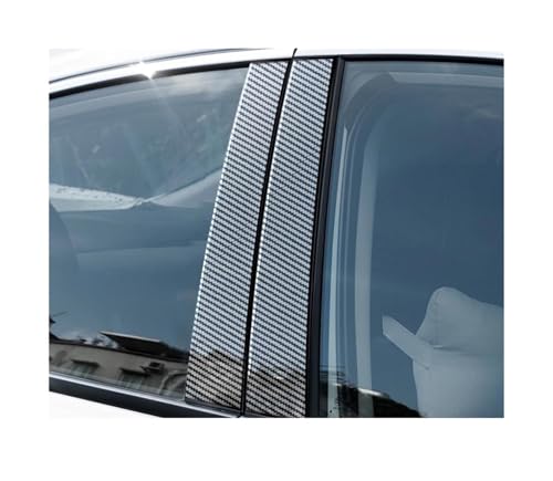 Autocollant cache piliers B C pour Cadillac CT6 2015-2023 aspect carbone noir